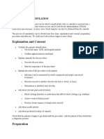 Explanation and Consent: Intravenous Cannulation