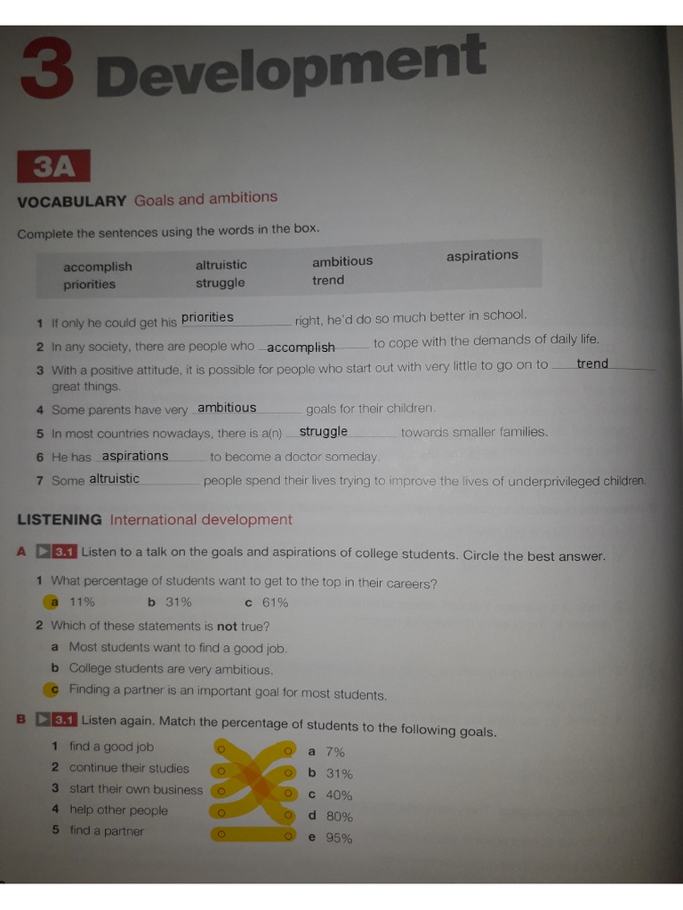 Workbook UNIT 3 - 3A, 3B | PDF