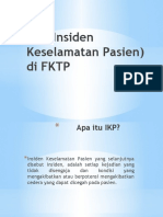IKP (Insiden Keselamatan Pasien) Di FKTP