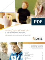 Learning Styles and Powerpoint: A New and Exciting Approach