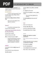 Eng 101 Parts of Speech