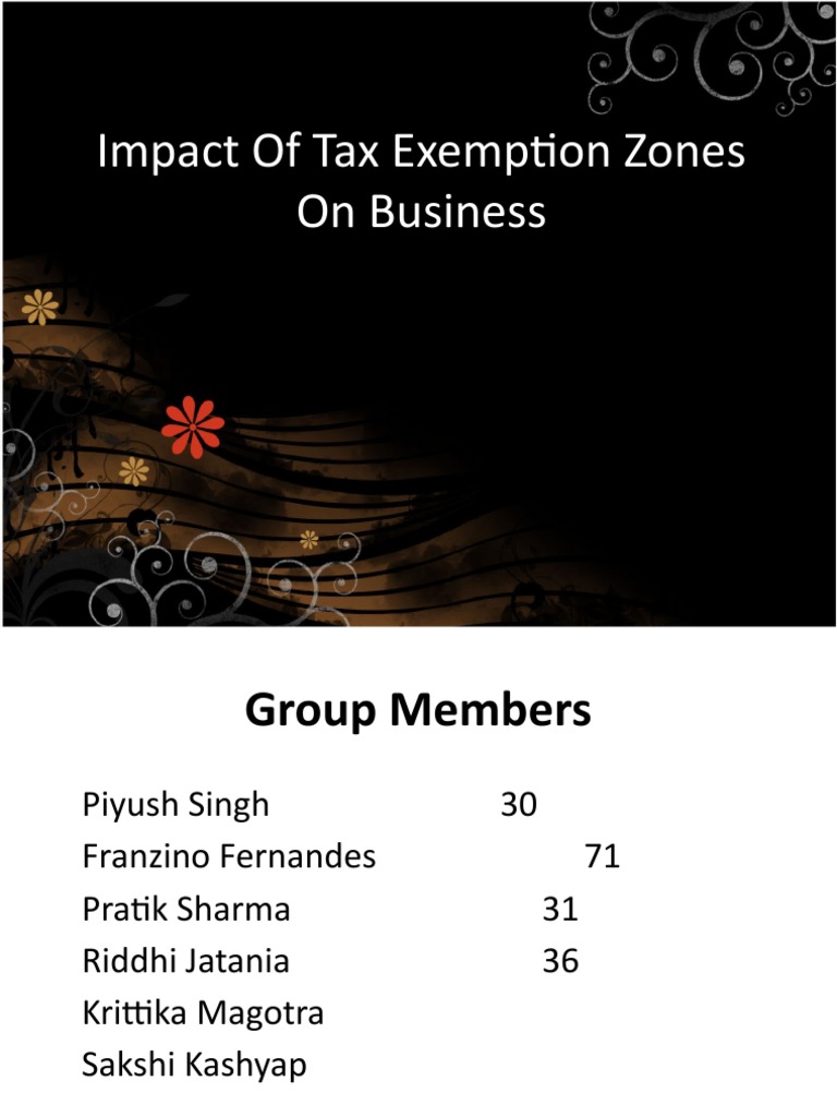 Impact of Tax Exemption Zones On Business | PDF | Economies | Trade
