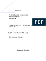 Comportamiento y Motivacion en El Liderazgo