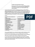 Documento de Reconocimiento de Deuda