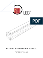 Use and Maintenance Manual: "Wood" Lamp