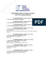 2011 SDNA News-Editorial Contest Results