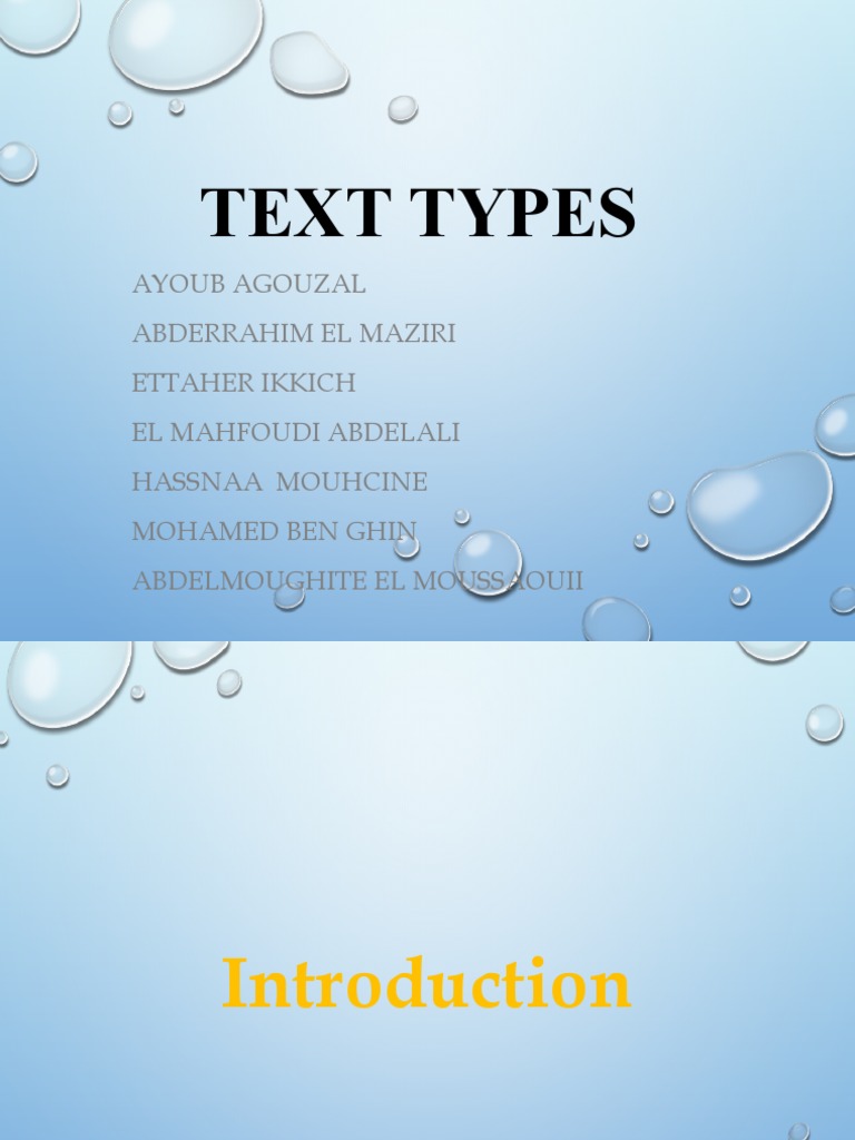 Text Types | PDF | Narrative | Verb