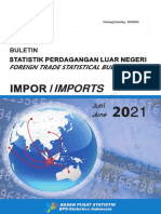 Buletin Statistik Perdagangan Luar Negeri Impor Juni 2021