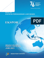 Buletin Statistik Perdagangan Luar Negeri Ekspor Menurut Kelompok Komoditi Dan Negara, Juni 2021