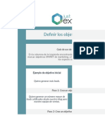 Plantilla Excel Objetivos Smart