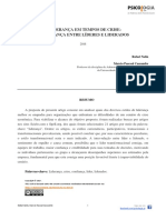 A Liderança Em Tempos de Crise 2016