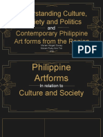 Understanding Culture, Society and Politics: Contemporary Philippine Art Forms From The Region