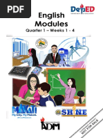 ENGLISH Modules Quarter 1 Week 1 To 4