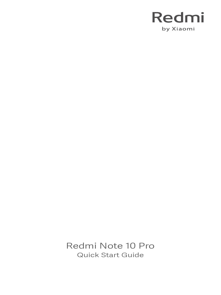 Xiaomi Redmi Note 10 Pro Manual Optimized | PDF | Electromagnetic ...
