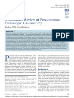 A Literature Review of Percutaneous Endoscopic Gastrostomy: Dealing With Complications
