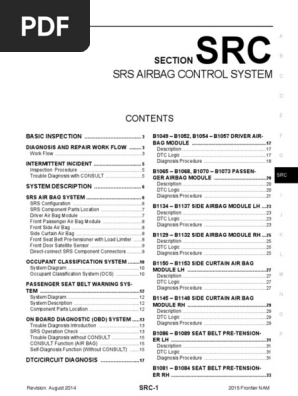 SRC Nissan Frontier | PDF | Airbag | Seat Belt