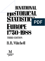Mitchell B R International Historical Statistics Europe 1750-1988