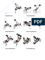 Flat Barbell PressIncline Barbell Press