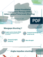 Peran Edukasi Kesehatan Reproduksi Remaja (KKR) Dalam Upaya Penurunan Stunting