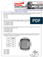 Evalucion de Matematica