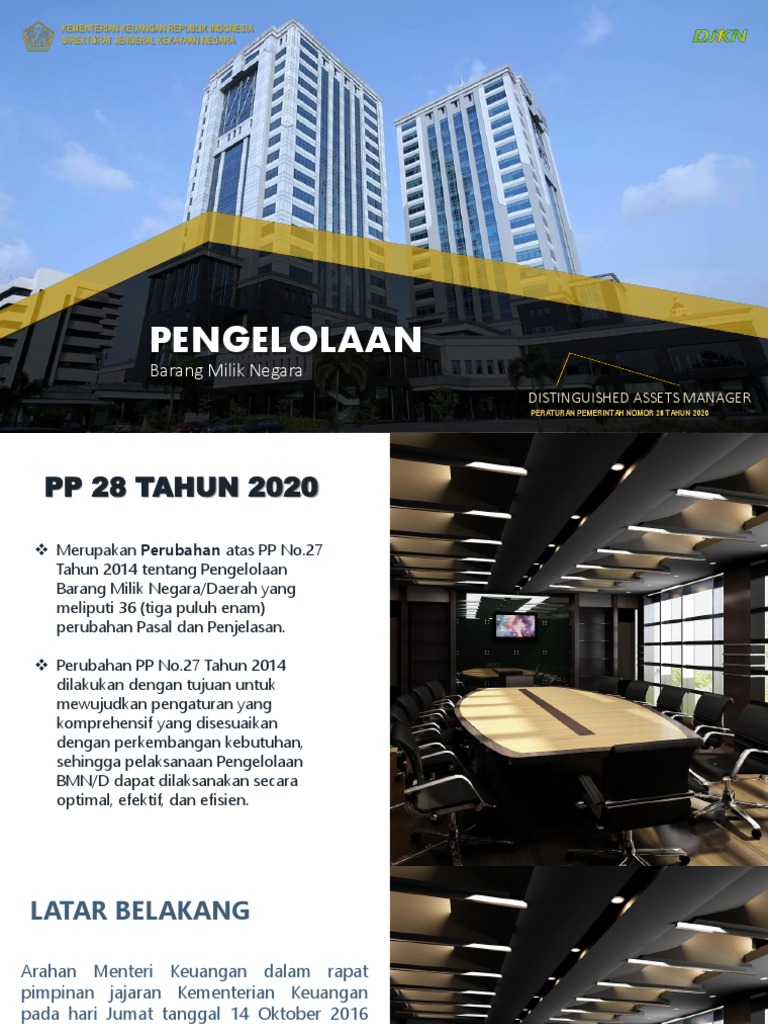 Materi Pp Nomor 28 Tahun 2020 Perubahan Pp Nomor 27 Pdf