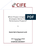 Which Project Integration Strategies Deliver High Performance Projects?