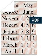 date plan format
