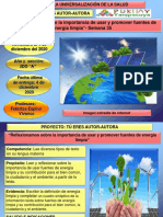 Semana 35 2do Reflexionamos Sobre La Importancia de Usar y Promover Fuentes de Energía Limpia PDF