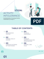 Case Presentation - Activity Intolerance 