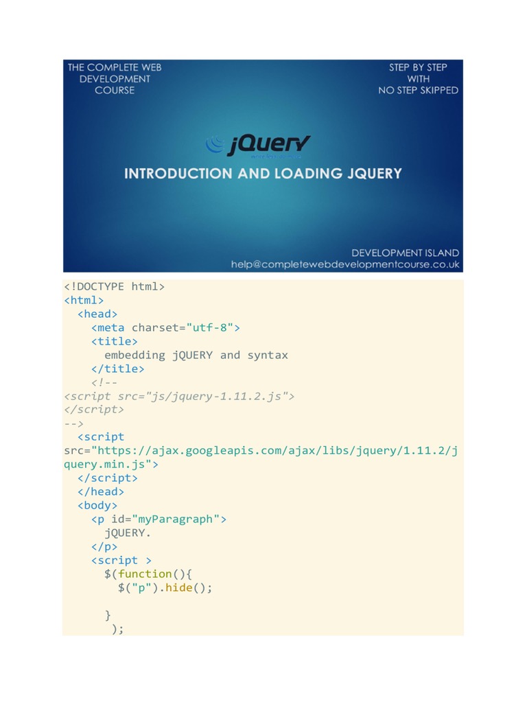 JQUERY Notes | PDF | J Query | I Phone