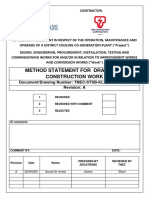 Method Statement For Drainange Construction Work: Document/Drawing Number: TNEC-STSB-KLIA-CS-MS-013 Revision: A