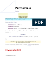Polynomials: Polynomial or Not?