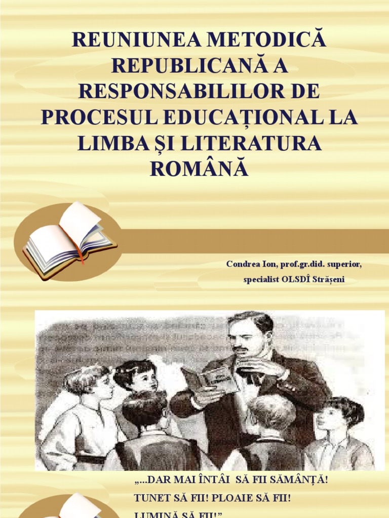 Limba Română Condrea Ion | PDF