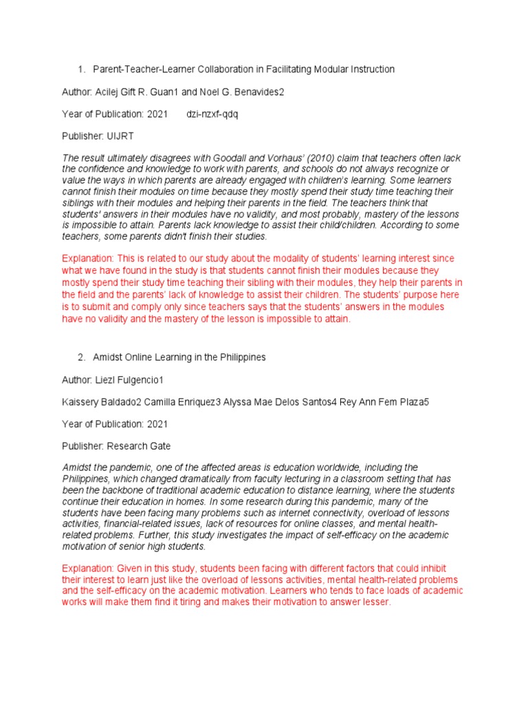 RRL About Modular Modality PDF Homeschooling Educational Technology