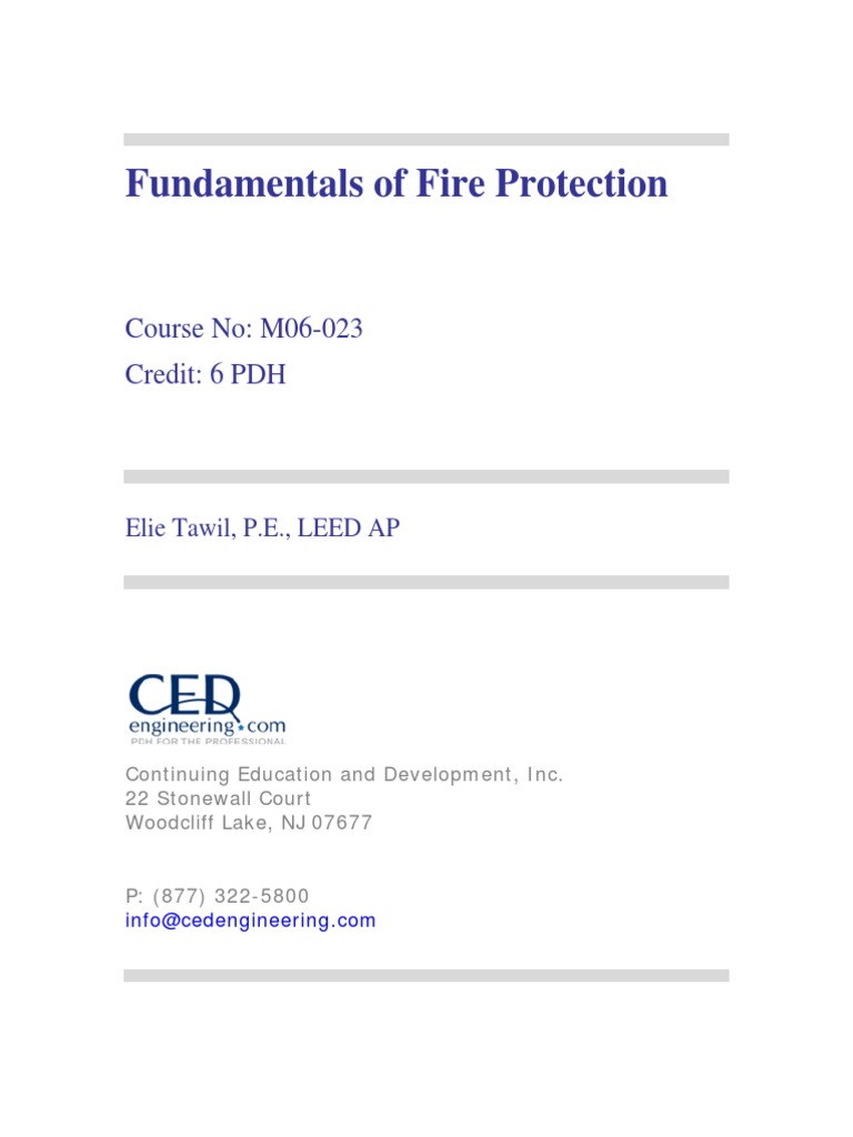 Fundamentals of Fire Protection R2 | Download Free PDF | Combustion | Fires