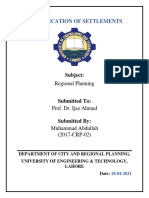 Identification of Settlements: Subject