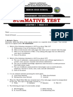 Summative Test in Etech q1 Week 3-4