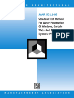 AAMA 501 .1-05: Standard Test Method For Water Penetration of Windows, Curtain Walls and Doors Using Dynamic Pressure