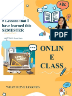 5 Lessons I Learned This Semester: Being Resourceful, Online Learning Challenges, Questioning Matters, No Replacing Teachers, Cramming Doesn't Work