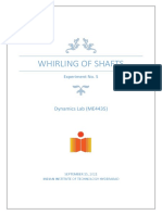 Whirling of Shafts: Dynamics Lab (ME4435)