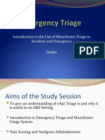 Introduction To The Use of Manchester Triage in Accident and Emergency Dobbs