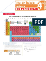 Propiedades Periodicas para Cuarto Grado de Secundaria