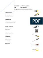 Assignment Quiz of Tool