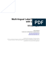 Multi-Lingual Label Printing With Unicode: White Paper