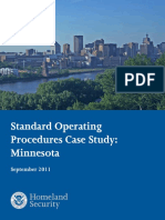 Standard Operating Procedures Case Study: Minnesota: September 2011