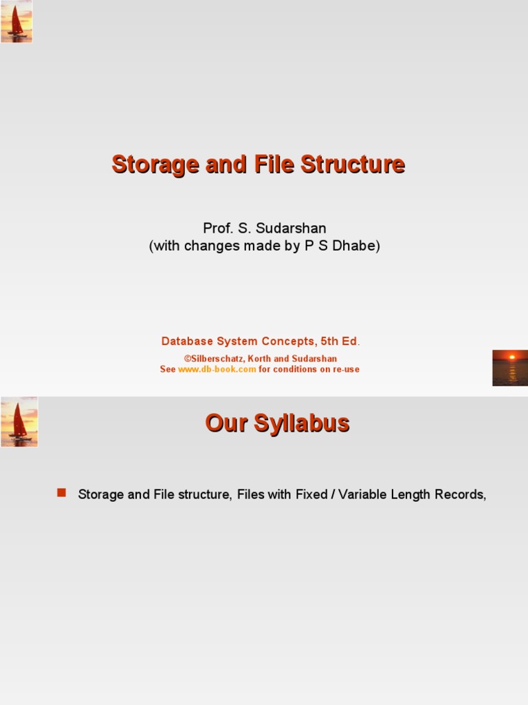 Ch11-Storage and File Structure | PDF | Computer Data Storage | Hard ...