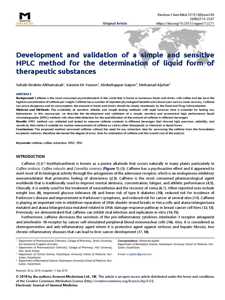 Development and Validation of A Simple and Sensitive HPLC Method For ...
