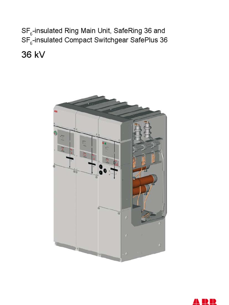 ABB 36kV SF6 RMU | PDF | Switch | Relay