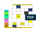 BSA 4th Year SCHEDULE