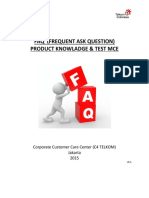 FAQ Product Knowladge & Test Mce - V5.0
